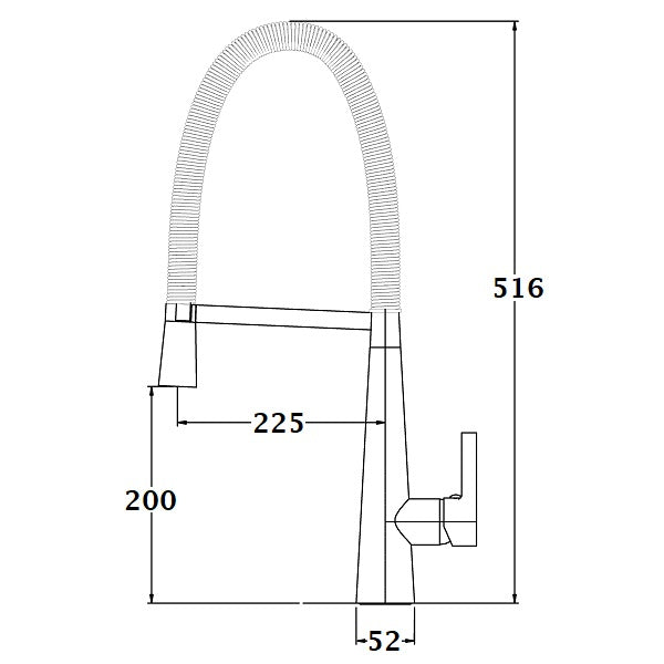 dimensiones grifo monomando cocina