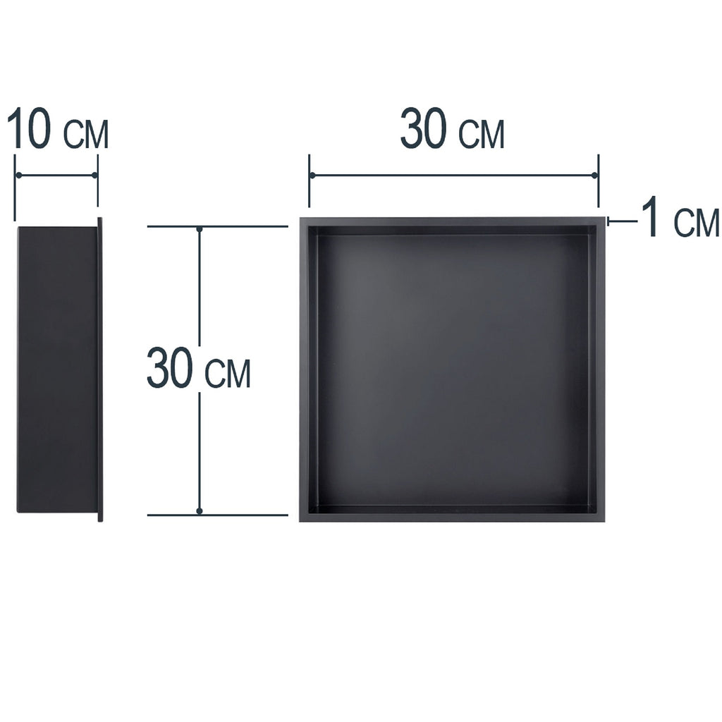 Nicho cuadrado para empotrar profundidad 10cm