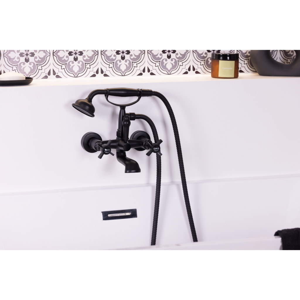 grifo para baño-ducha RETRO negro