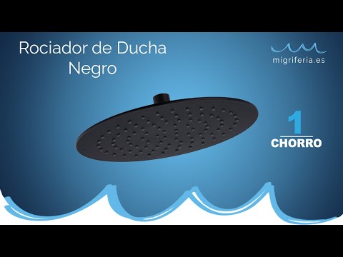 Rociador de ducha 250 negro