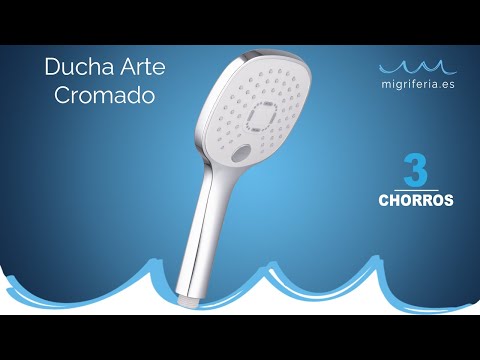 Alcachofa de ducha 3 chorros ARTE cromado