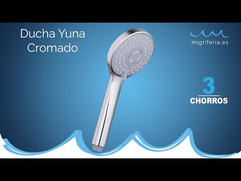 Alcachofa de ducha 3 chorros YUNA cromado