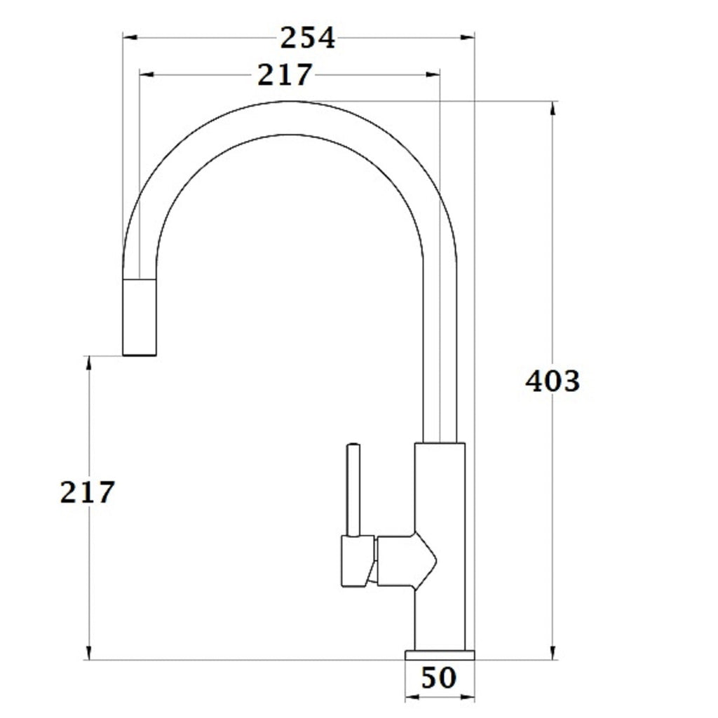 ILHEA grifo de cocina cromado dimensiones